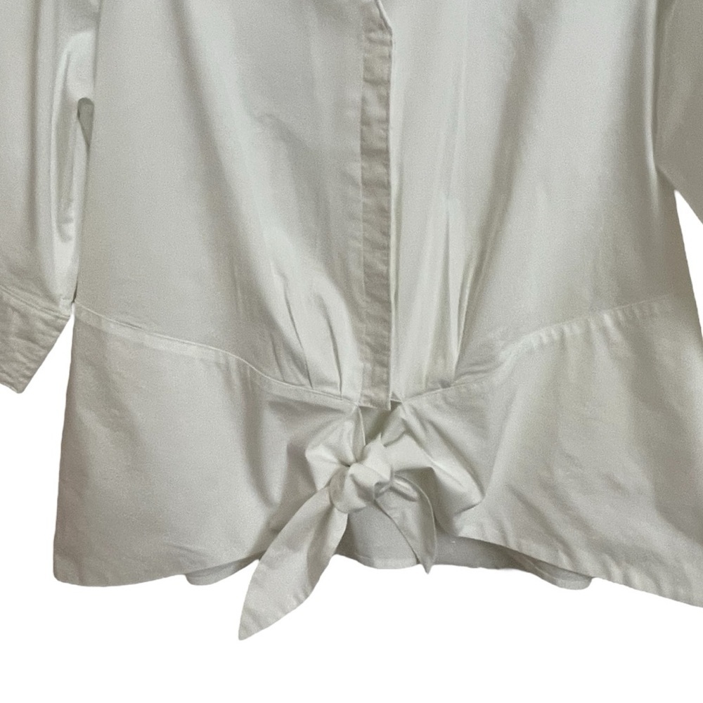 Just My Size Classic White Blouse - Picture 6 of 12